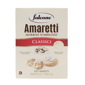 Soft Amaretti Classic Cookies (بیسکویت نرم آمارتی) 5.9 OZ - Falcone