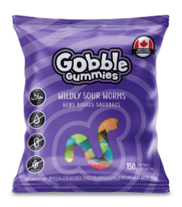 Halal Jelly Gum Wildly Sour Worms (پاستیل ترش) - Gobble Gummies