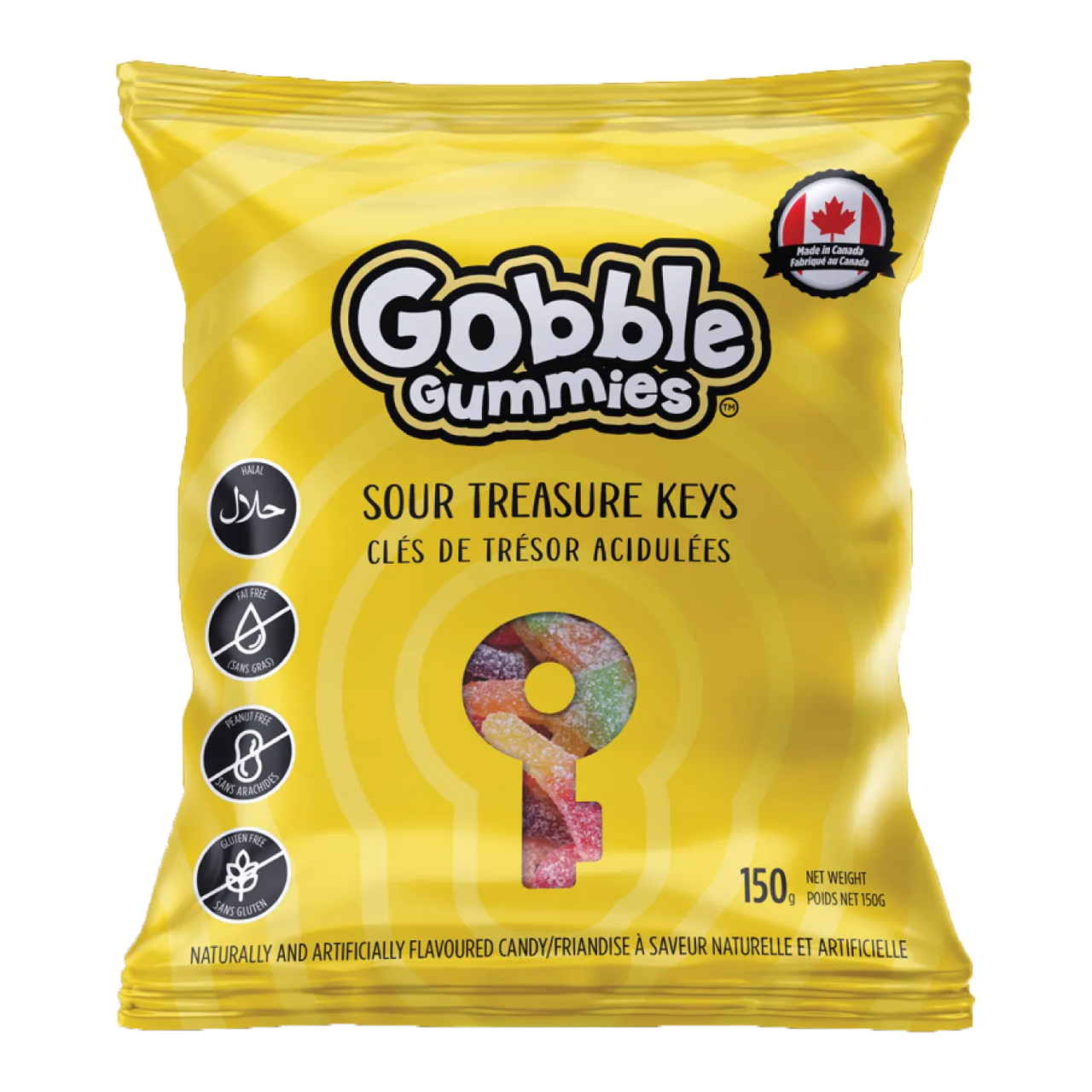 Halal Jelly Gum Sour Treasure Keys (پاستیل ترش) Gobble Gummies