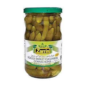 Midget Pickled Cucumber (خیارشورویژه)  680gr - Zarrin