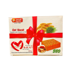 Oat Biscuits with Sesame and Dill ( بیسکویت جو با  تزیین کنجد و شوید) 580 gr- NeginAsal