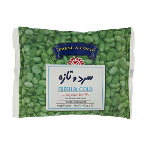 Fresh Frozen Green Fava (Broad) Breans (باقلا سبز بدون پوست منجمد) 400gr - Cold and Fresh