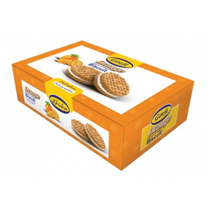 Orange Flavor Cream Biscuit (بیسکویین کرمدار پرتقالی) 400gr - Gorji