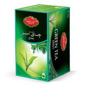 Green Tea Mint (چای سبز نعنا) 25pcs - Golestan