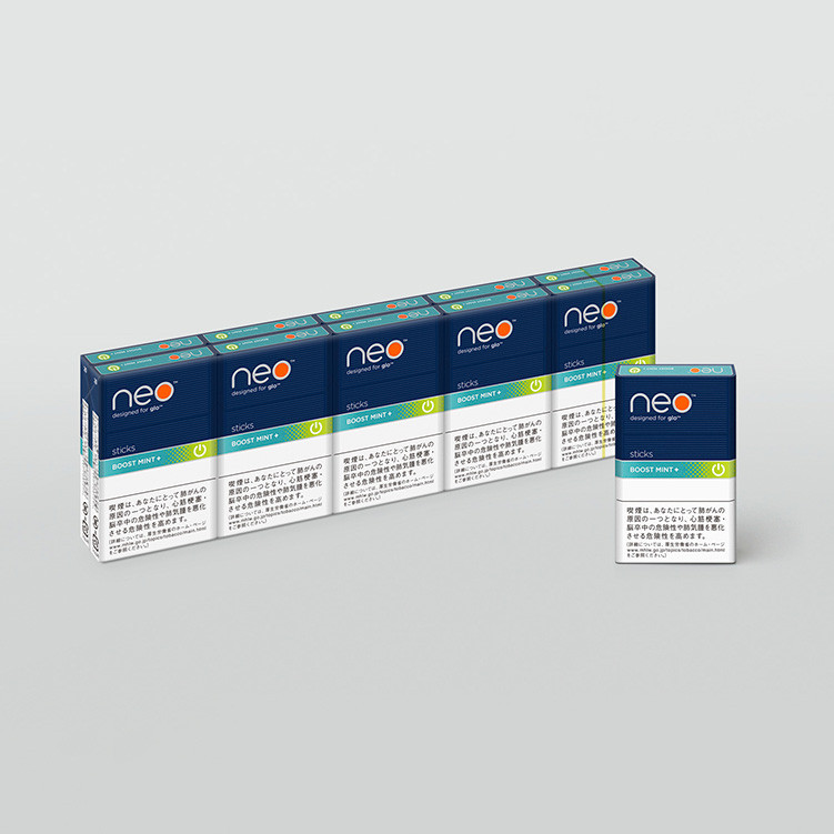 Discontinued) glo neo TM Boost Mint Plus Sticks neostiks 1 Carton - j-Cigarette Discontinued) glo neo TM Boost Mint Plus Sticks neostiks 1 Carton - j-Cigarette