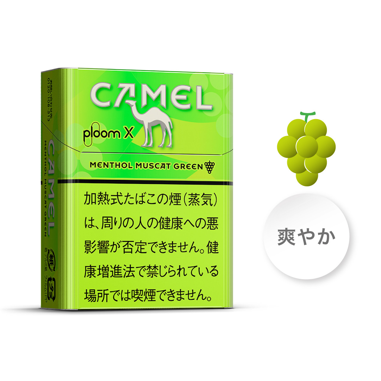 Ploom X / Ploom S Camel Menthol Red Apple & Menthol stick 1 pack (20pcs)  Apple flavor with a scent - j-Cigarette