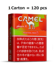 [1Carton] Ploom X / Ploom S Camel Menthol Red Apple & Menthol stick 1 Carton (120pcs)  Apple flavor with a scent