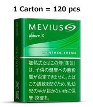 [1Carton] Ploom X / Ploom S Mevius Menthol Fresh 1 Carton (120pcs) Clear, exhilarating menthol