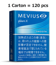 [1Carton] Ploom X / Ploom S Mevius Smooth 1 Carton (120pcs) Harmonious and smooth taste