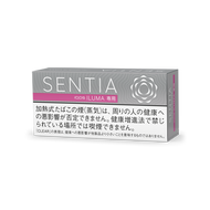  (1 Carton) iQos ILUMA SENTIA Clear Silver Heatstick [Almost no sweetness Light, straight, regular flavor like Pure tobacco ]