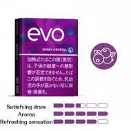 Ploom EVO [ Berry Crystal ] Capsules The rich, sweet berry flavor bursts from the capsule, filling your mouth instantly. Alongside that sweetness, you'll enjoy the pleasant, refreshing coolness of menthol.