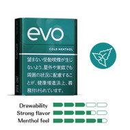 Ploom EVO [ Cold Menthol ] Capsules Enjoy a perfectly balanced blend of sharp menthol sensation with the rich flavor and aroma of tobacco leaves. Even after you finish smoking, you'll pleasantly savor the refreshing aftertaste lingering on your palat