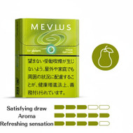 Ploom TECH Mevius [ Pear Option ] Capsules Rich fruit sweetness spreads throughout, Pear Capsule A juicy taste where the sweetness of pear flavor spreads. Enjoy the harmony of the fresh flavor unique to capsules and the refreshing sensation of mentho