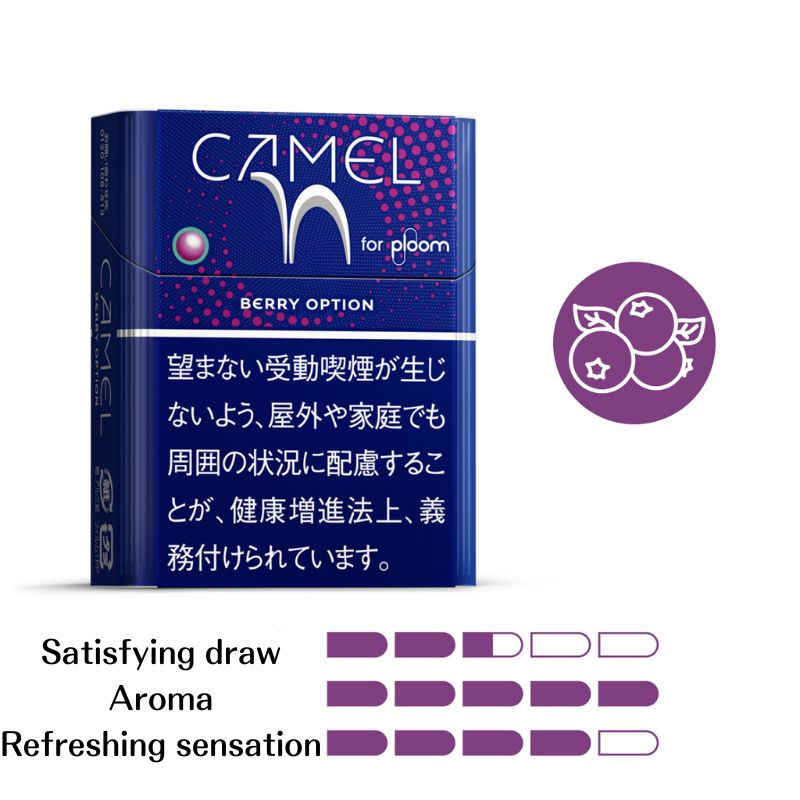 Ploom TECH Camel [ Berry Option ] Capsules Bursting with Juicy