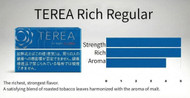 TEREA Carton [ Rich Regular ] Heatsticks Rich, full-bodied flavor with strength and depth A robust, full-bodied taste. A satisfying malt aroma harmonizes with the aromatic blend of tobacco leaves