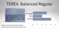 TEREA Carton [ Balanced Regular ] Heatsticks Richly aromatic and mellow flavor Mellow, aromatic tobacco leaves harmonized with herbal and citrus notes. The term “mellow” does not imply reduced health risks compared to other products.