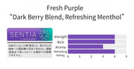 SENTIA [ Fresh Purple ] Heatsticks Dark Berry Blend, Refreshing Menthol Refreshing menthol and the luxurious aroma of dark berries.