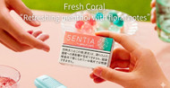 SENTIA [ Fresh Coral ] Heatsticks Refreshing menthol with floral notes Refreshing menthol blended with delicate, fruity red garden fruit and floral scents.
