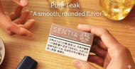 SENTIA [ Pure Teak ] Heatsticks A smooth, rounded flavor A well-balanced, aromatic blend with a creamy, nutty aroma.