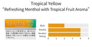 SENTIA [ Tropical Yellow ] Heatsticks Refreshing Menthol with Tropical Fruit Aroma Refreshing menthol and the scent of tropical fruits
