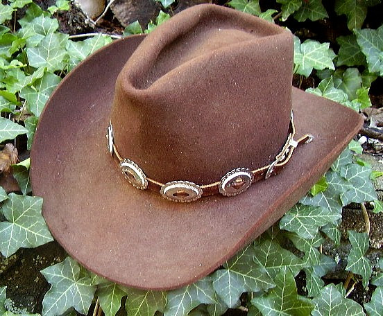 western concho hat bands