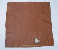UPHOLSTERY LEATHER PIECE COWHIDE LIGHT BROWN Light Weight 9 Square Feet 3' x 3'