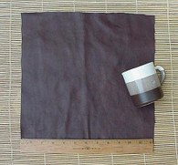 UPHOLSTERY LEATHER PIECE COWHIDE DARK BROWN LT WT 1 SF