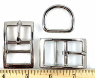 DOG COLLAR BUCKLES with DEE 1" Nickel Finish 6 Sets