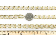 CURB CHAIN WELDED  2.5MM 10 FOOT Length Brass Finish