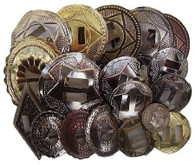 CONCHOS GRAB BAG! MIXED SIZES ASSORTED 50 Pieces