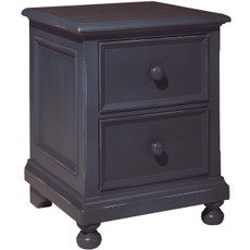 William 2 Drawer Blue Nightstand