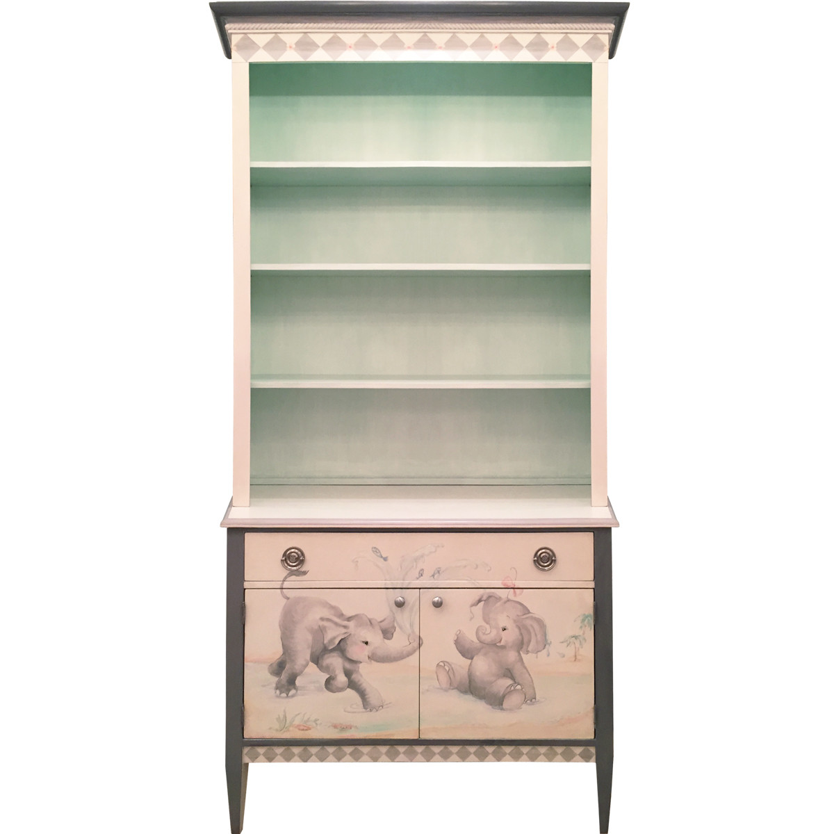 elephant bookshelf nursery
