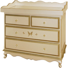 Belle Paris 4 Drawer Dresser - Gold