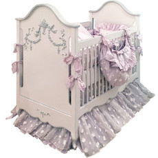 Belle Paris Crib - Silver