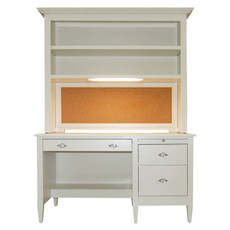 Swedish Desk w/Flat Hutch