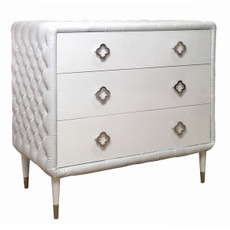 Jewels 3-Drawer Dresser - Tufted w/Diamonds
