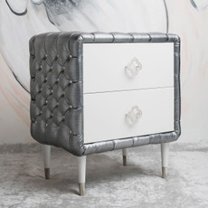 Jewels Nightstand - Tufted w/Diamonds