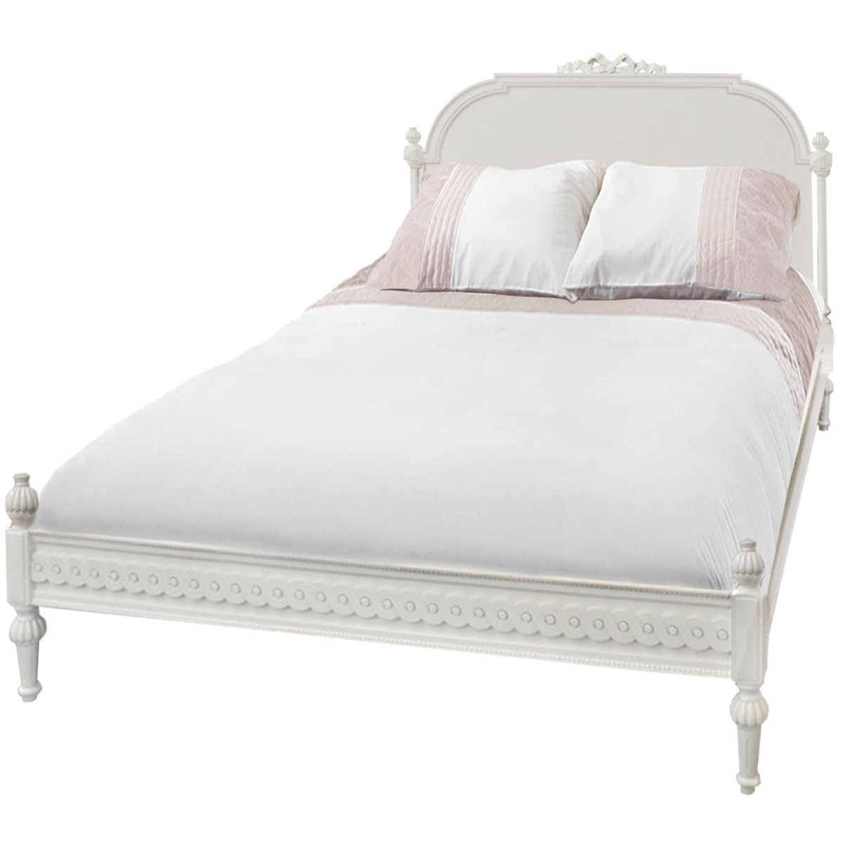 Custom Gustavian Style Princess Bed W Low Footboard Zoyab