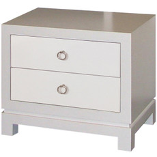 Tempo Nightstand - 2 Drawers in Mod White