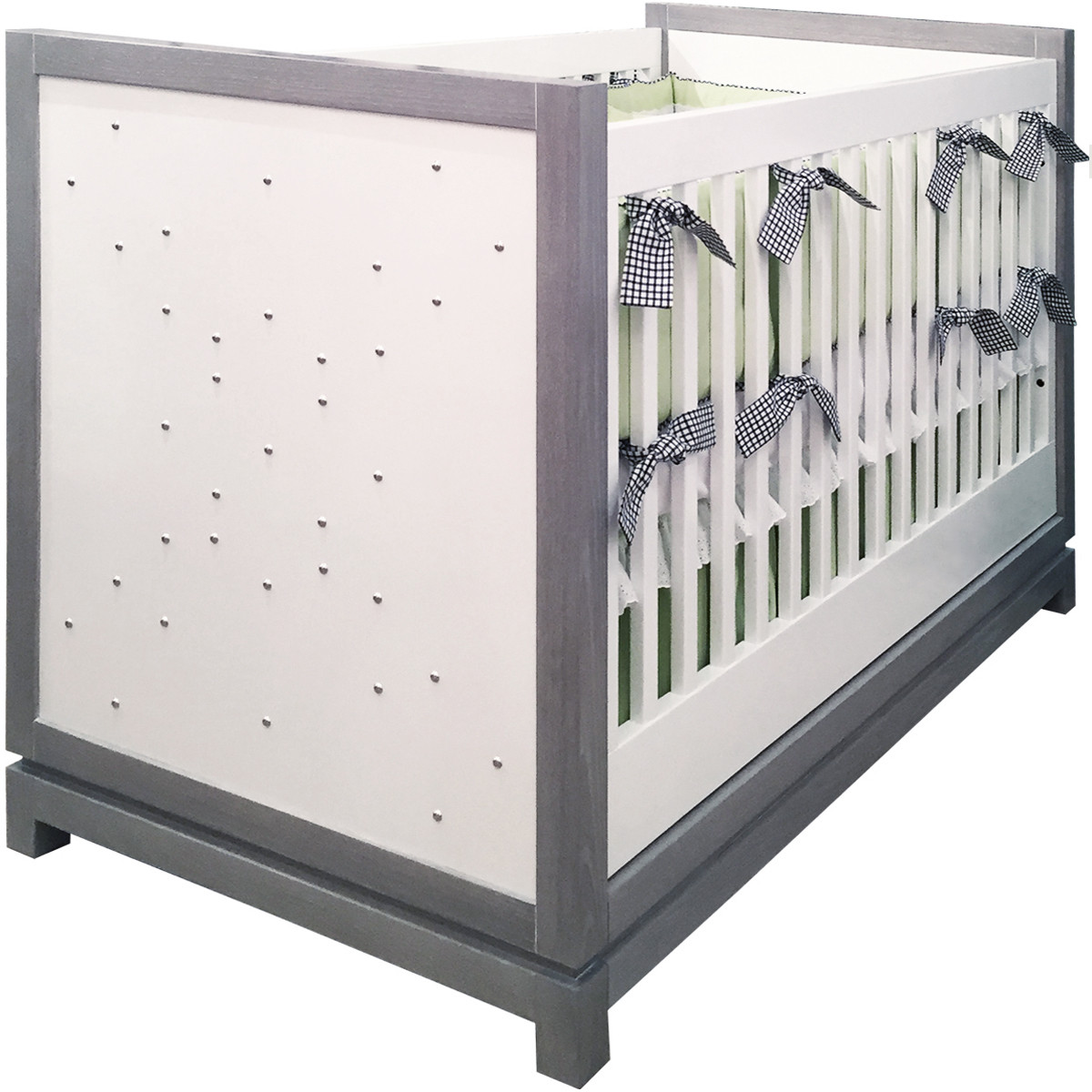 Tempo Crib With Studs Zoya B Fine Baby Child Furniture