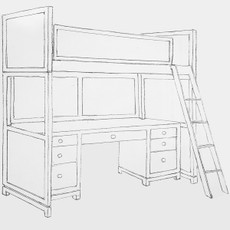 Tempo Loftbed w/Desk