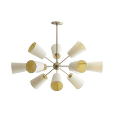Amsterdam Chandelier - Pale Brass