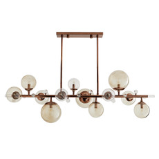 Troon Chandelier - Brown Nickel