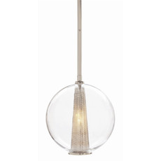 Caviar Adjustable Medium Pendant - Polished Nickel