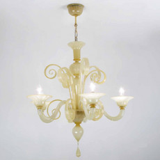 Klimt Amber Chandelier - 5 Lights 