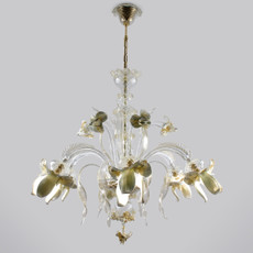 Monet Chandelier - White Gold