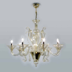 Tiziano Gold Crystal Chandelier - 8 Lights