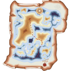 Pirate Map Rug