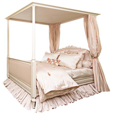 Princess Upholstered 4 Post Bed