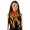 Flirty Fringe and Floral Paisley Print Long Summer Scarf